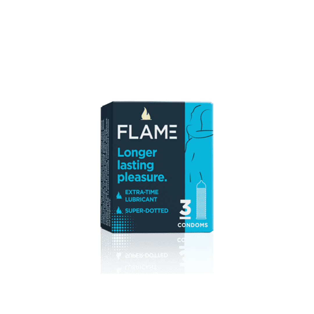 Flame Condom - Longer lasting pleasure Condom (Blue) 1